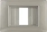 STIEL ALPHA IP55 3-module weatherproof flush holder silver