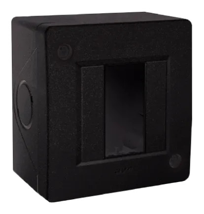 Surface mounting box matt black 1 module — SOMEF 43Q41NR