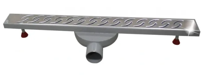 Shower channel drain stainless steel-Slim adjustable L600 Mistrale 316L — EJIM JSB1048