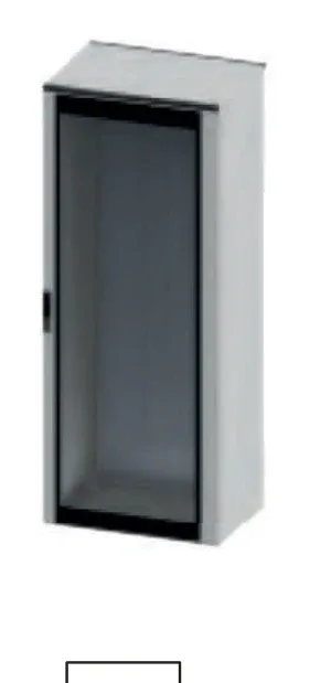 CAE welded enclosure — CAE Compact Cabinet – structure with rear and screen-printed glass door
