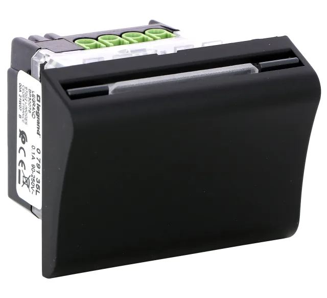 Legrand Mosaic switch — 2A, 230V, 2 modules — 079135L
