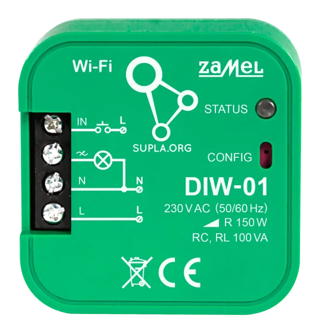 ZAMEL DIW-01 Wi-Fi lighting dimmer