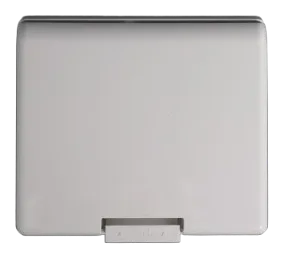 Plaque etanche encastree IP44 carree 2 modules S43 blanc — SOMEF 43S42B44
