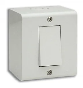 Boite apparente 1 module S45 blanc — SOMEF 45Q01BG