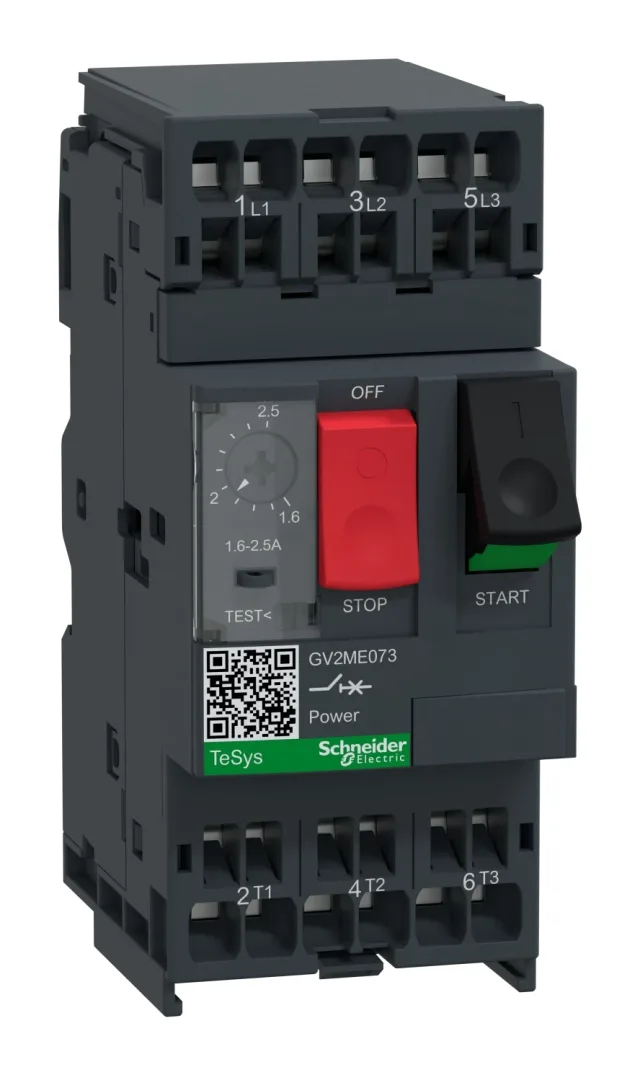 TeSys GV2ME013 motor circuit breaker — 0.1 to 0.16 A
