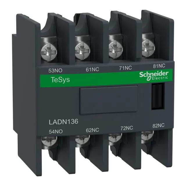 TeSys Deca LADN136 auxiliary contact block — 1 NO + 3 NC — Schneider Electric