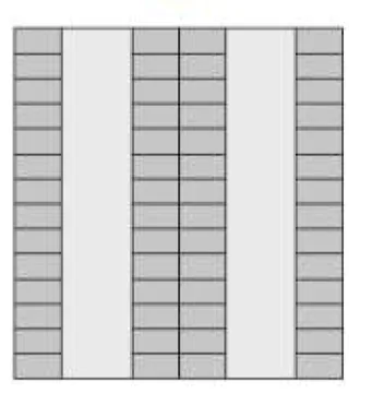Schéma technique — Luminaire pour salle blanche SBLUX LED LO — 60 x 60 · 33 W · 4000 K · 3 modules LED