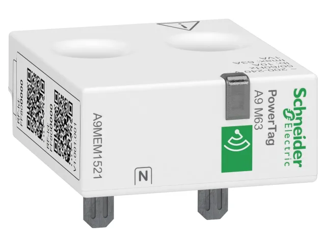 PowerLogic PowerTag Energy A9MEM1521 wireless energy sensor – M63 – 1P+N – 63 A