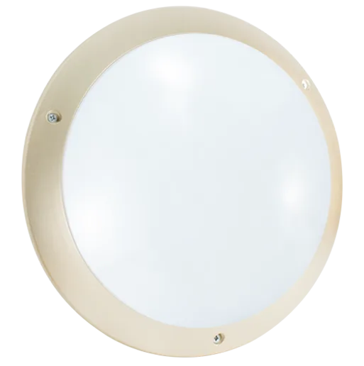 STIEL polycarbonate bulkhead light champagne – LED 4000K – with detector