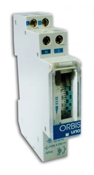 Time switch daily 1 module step of 15 min without power reserve — SOMEF 856ITH101