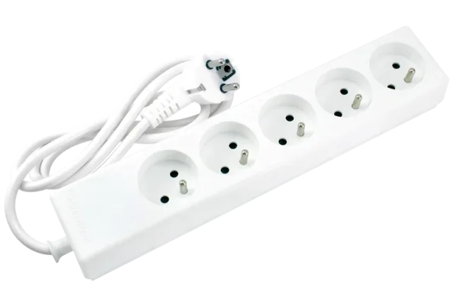 STIEL power strip white – 5 sockets
