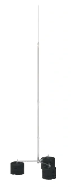 Tripod lightning protection mast