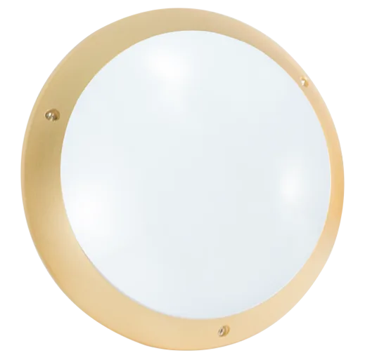 STIEL polycarbonate bulkhead light gold – LED 6000K – with detector