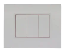 Plaque de finition BELLA rectangulaire blanc — SOMEF 43PY03B