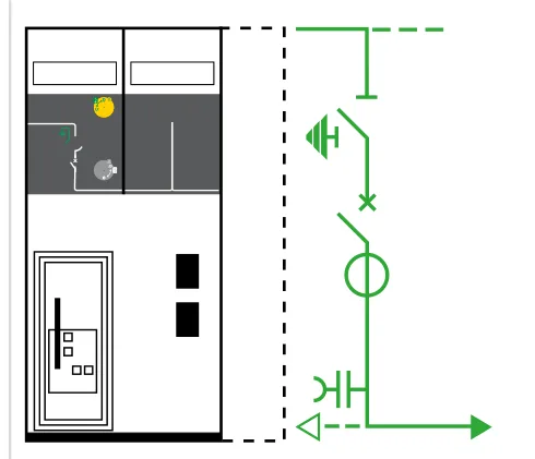 Schneider Electric SM6-24 DM1-D — Medium-voltage (MV) switchgear cubicle — Disconnectable bus coupler circuit breaker