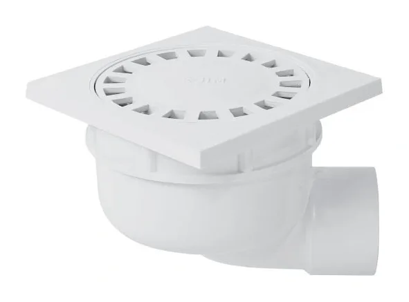 Plastic yard drain elbow 10 × 10 white in PVC — EJIM JCA4096