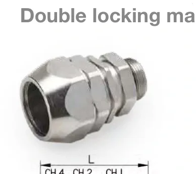 Metal connectors for flexible conduits in polyamide — Double locking male swivel 6012pat-G