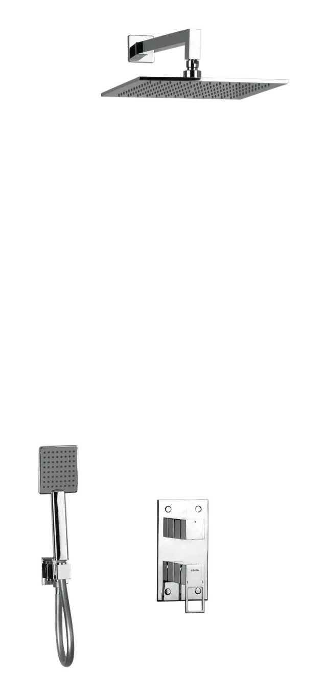 Shower mixer concealed with wall rain shower Zaghouan — SOPAL 06FSA04