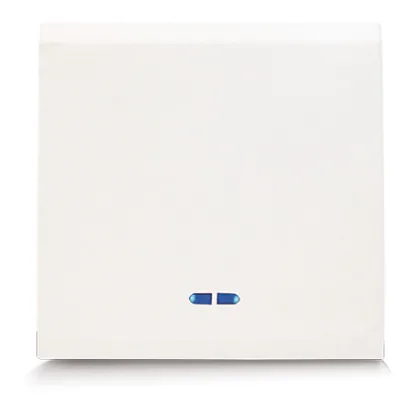 Two-way switch 2 modules with integrated indicator CLARA 43 — SOMEF 431002/2V
