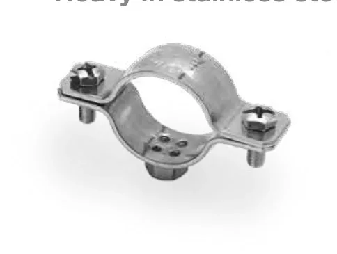 Conduit clamp collar — Heavy in galvanized steel with fixing nut 6040-p