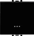 STIEL ALPHA 16AX 250V wide-rocker one-way switch with indicator black