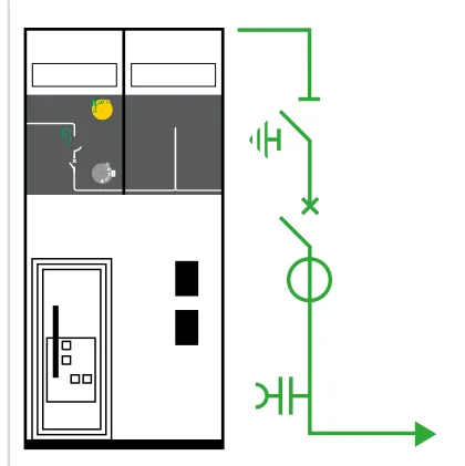 Cellule moyenne tension (MT) Schneider Electric SM6-24 DMVL-D — Couplage par disjoncteur déconnectable dans le vide