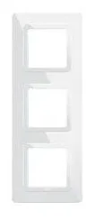 Plate technopolymer 44 square white 2+2+2 modules — SOMEF 44P36B
