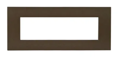 Plate SMART EASY 44 rectangular bronze matt 7 modules — SOMEF 44PSME7BRZ