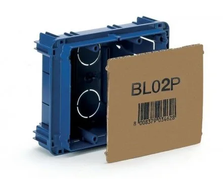 Boite d&rsquo;encastrement rectangulaire 3+3 modules — SOMEF BL02P