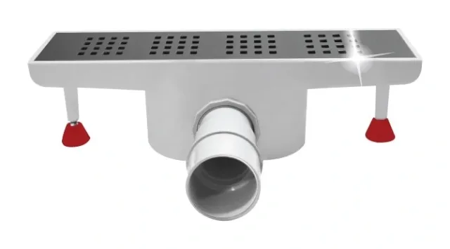 Walk-in shower channel drain stainless steel L30 square 316L — EJIM JSB1026