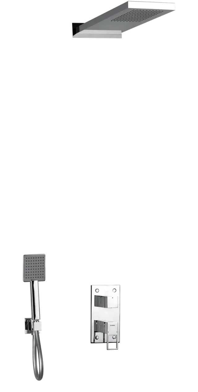 Shower mixer concealed with wall shower head Zaghouan — SOPAL 06FRA04