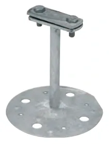 Support plate for flat roofs