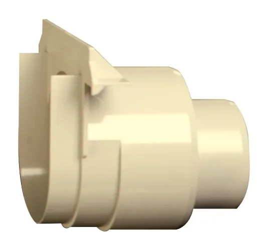 Garage channel outlet end cap beige — EJIM JCA4006