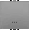 STIEL ALPHA 16AX 250V wide-rocker two-way switch with indicator matt grey