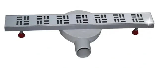Shower channel drain stainless steel-Slim adjustable L500 Classic 316L — EJIM JSB1041