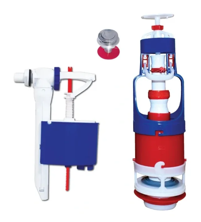 Flush mechanism push-button Rosa with float valve sliding — EJIM JWC2044