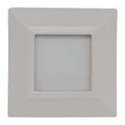 Plate CUBICA 44 square white 2 modules — SOMEF 44PZ22B