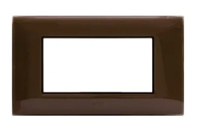 Plate YOUNG 44 rectangular brown 4 modules — SOMEF 44PJ04AVN