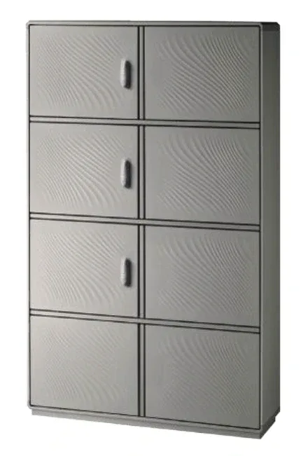 Outdoor enclosure Grafi 12 width 1150mm — Double door 3 compartments with integrated plinth
