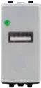 STIEL ALPHA 2A single-port USB charger silver