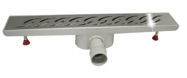 Walk-in shower channel drain stainless steel L56 Mistrale 316L — EJIM JSB1022