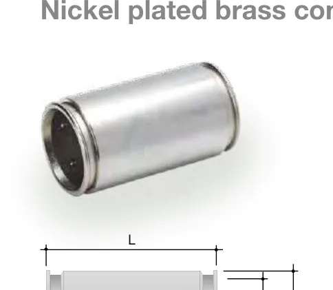 Quick coupling fittings — nickel plated brass conduit-conduit 6110