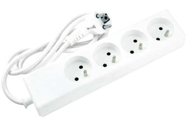 STIEL power strip white – 4 sockets