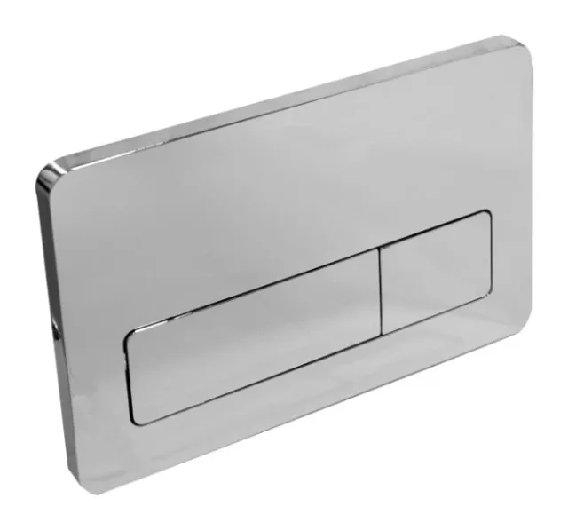 Plaque de déclenchement rectangulaire Warda couleur silver — EJIM JWC2071