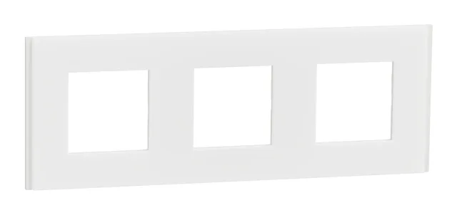 Plaque de finition New Unica NU600679 — blanc translucide