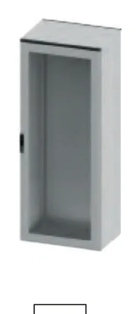 CAE welded enclosure — CAE Compact Cabinet – structure with rear and glass double door