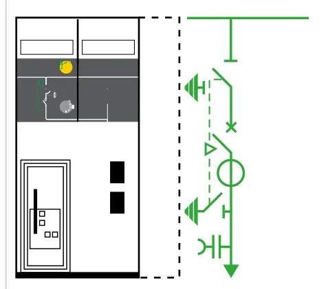 Cellule moyenne tension (MT) Schneider Electric SM6-24 DM1-A — Disjoncteur déconnectable arrivée / départ