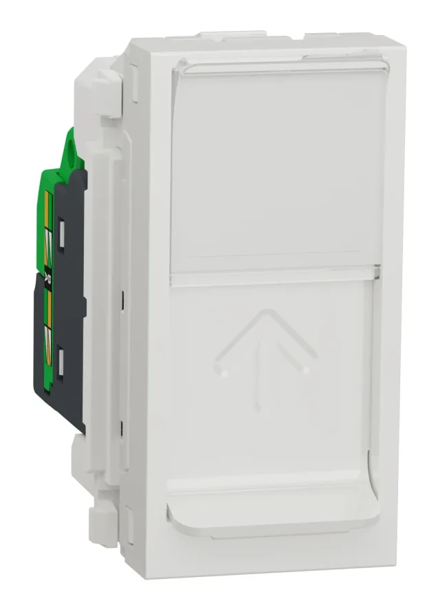 New Unica NU344818 rj45 cat.6a ftp data socket — white