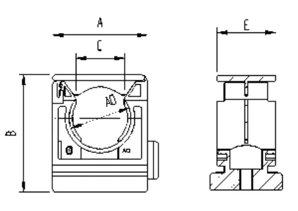 Fasteners — one-piece conduit clamp collar (V0 UL94) 5043