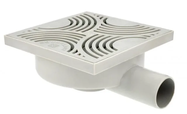 Floor drain with plastic grate — SOPAL